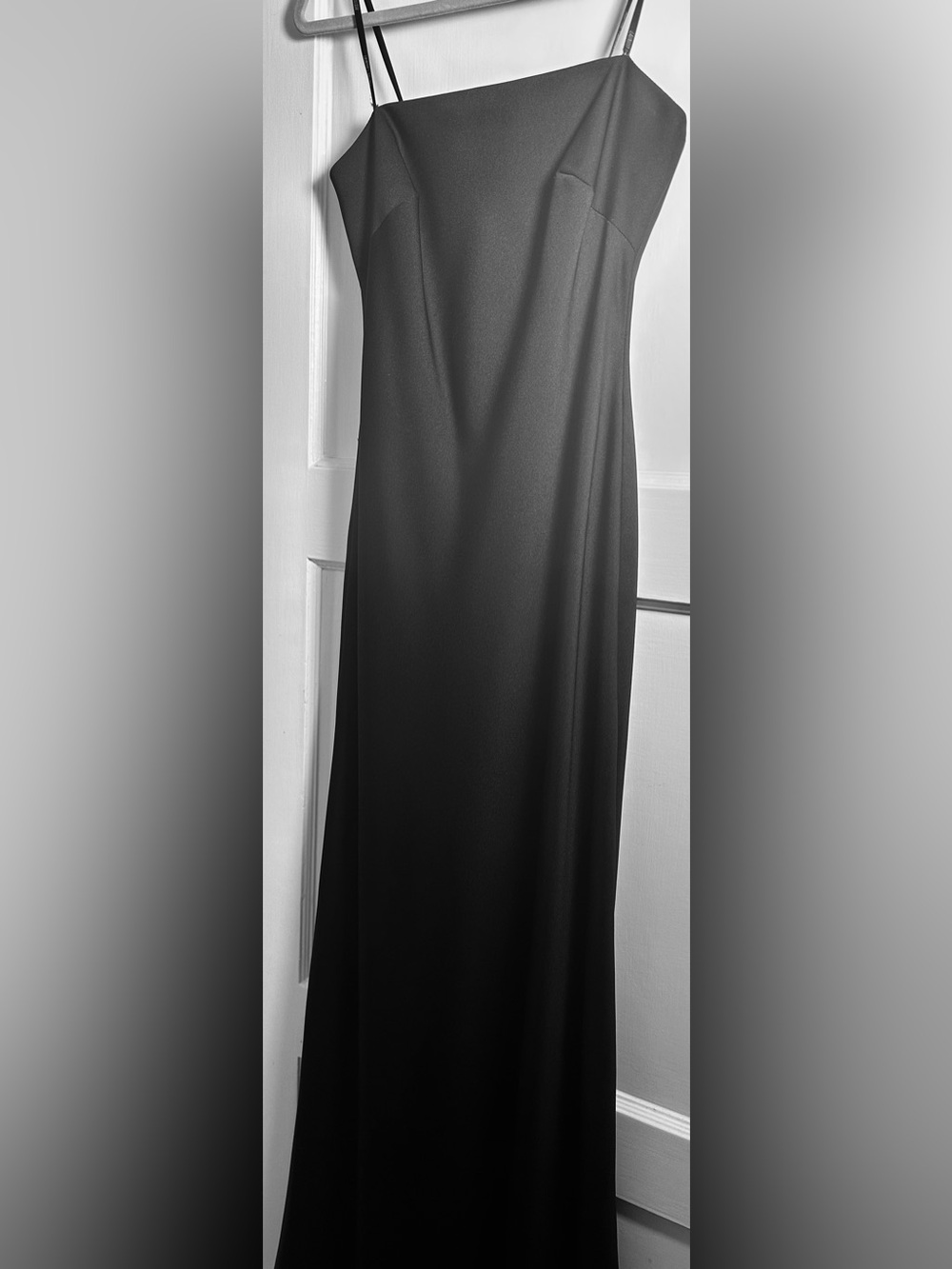Laundry By Shelli Segal Black Strapless Slip Gown